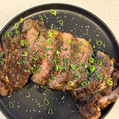 Pan-seared steak