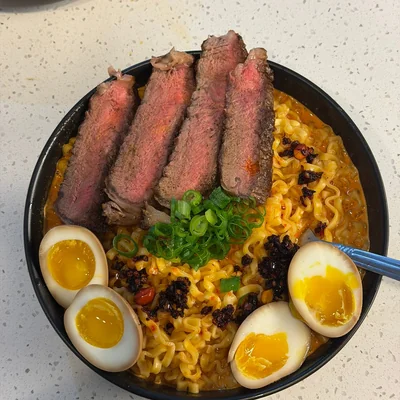 Ramen and steak