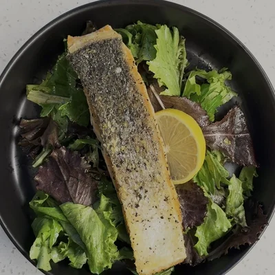 Pan-seared salmon