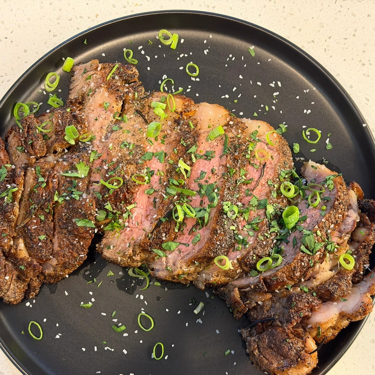 Pan-seared steak